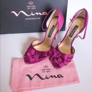 Nina Peep Toe Pumps